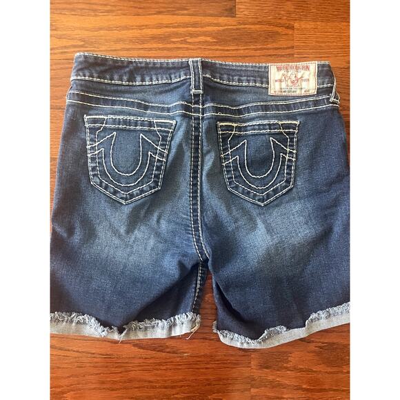 True Religion Cut Off Bermuda Shorts Size 30 - Picture 2 of 5